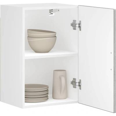 vidaXL Кухненски стенен шкаф Porto, сив сонома, инженерно дърво (854033)