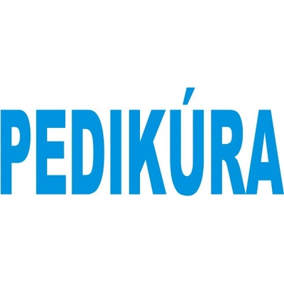 ODEL Samolepka PEDIKÚRA biela