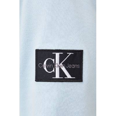 Calvin Klein Памучен суичър Calvin Klein Jeans в синьо с качулка апликация J30J323430 (J30J323430)