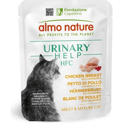 Almo Nature HFC Urinary Help kuřecí prsa s brusinkami 50 g