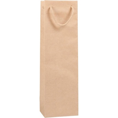 VINIE EKO Papierová darčeková taška na víno 12*9*40 cm, hnedá