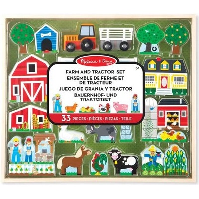 Melissa & Doug - Дървен комплект за игра - Създай ферма (14800)