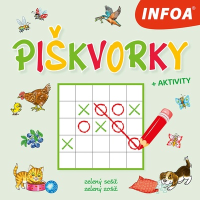 Piškvorky + Aktivity - zelený zošit - autor neuvedený