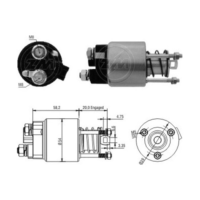 Spínač startéru ZM - Denso 428000-0720