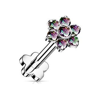 Šperky4U Push In piercing do brady ucha titan TIT1192-VM