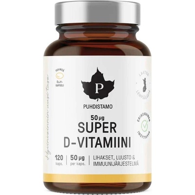 Puhdistamo Super Vitamin D 2000iu 120 kapsúl