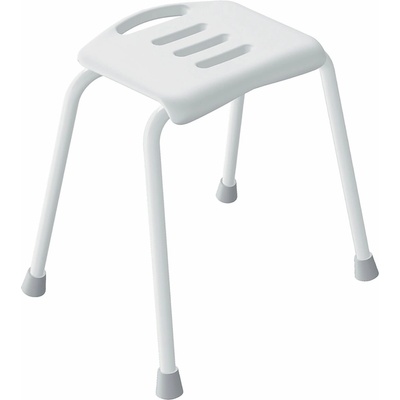 SPIRELLA Sedadlo do sprchy SITZ, biele, oceľ, 48 cm, do 130 kg