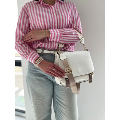 Laura Biaggi Biela crossbody kabelka
