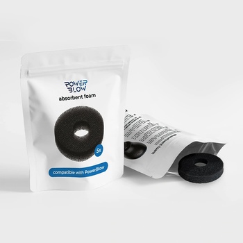 KIIROO Powerblow Absorbent Foam Black 5 pack
