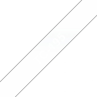 Brother Ламинирана лента Original Brother White on Clear TC195 за E105|E110|H100|H101|H105|H110|H111|P300|128|200|1000|1010|1090|1100|11 (TC195)