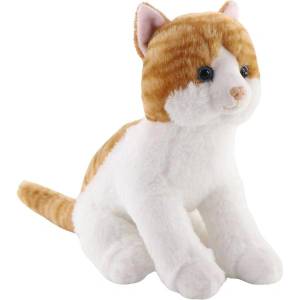  Ръждиво-бяла котка седяща 20 см (32h-34393a-20)