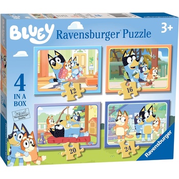 Ravensburger Детски пъзел Ravensburger 4 в 1 - Блуи (3111)