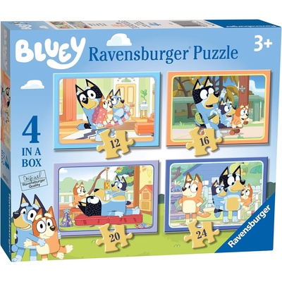 Ravensburger Детски пъзел Ravensburger 4 в 1 - Блуи (3111)