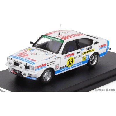 Trofeu Opel Kadett Gt/e night Version N 33 Rally Montecarlo 1978 Rob Slotemaker Andre Jetten Bílá Světle Modrá 1:43