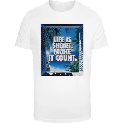 Mister Tee Тениска Life's Short Tee white XXLUB-MT3560-00220 - Тъмносив, размер M