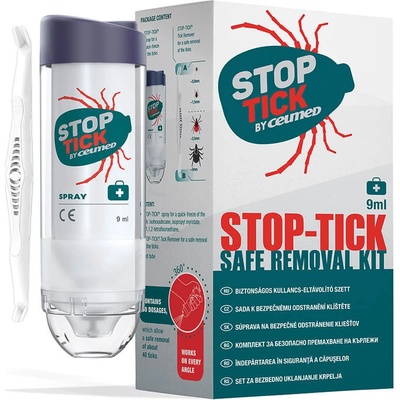 CEUMED STOP-TICK sada k bezpečnému odstráneniu kliešťov zmrazovací roztok 9 ml + odstraňovač 1x1 set