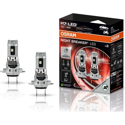 Osram 12V H7 NightBreaker LED SPEED +450% OSRAM, set 2ks | Zboží Auto