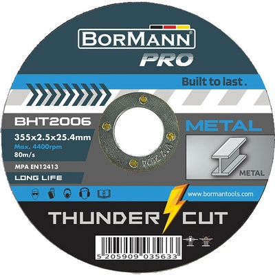 Bormann Pro Kovový rezací kotúč 355 x 2,5 x 25,4 mm BHT2006