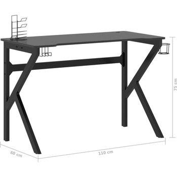 Image 1 of vidaXL 110x60x75 cm K Black (325402)