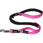 Rogz - Control Lead Shock Absorbing Bungee Medium -Повод за кучета с контрол срещу рязко дърпане 1.4 метра / 16 мм. / розов