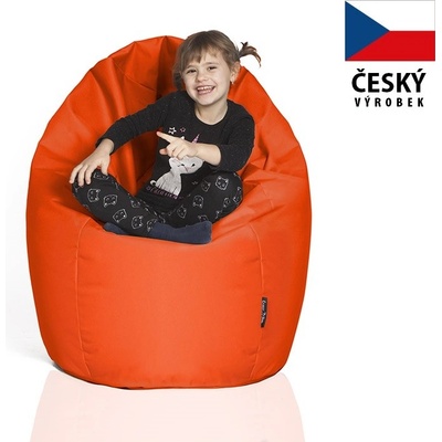 CrazyShop sedací vak Hruška standard oranžová