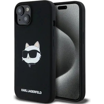 KARL LAGERFELD Кейс Karl Lagerfeld Silicone Choupette Head MagSafe за iPhone 15 Plus / 14 Plus, черен (3666339257279)