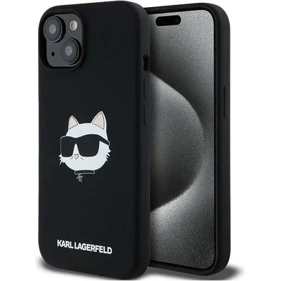KARL LAGERFELD Кейс Karl Lagerfeld Silicone Choupette Head MagSafe за iPhone 15 Plus / 14 Plus, черен (3666339257279)
