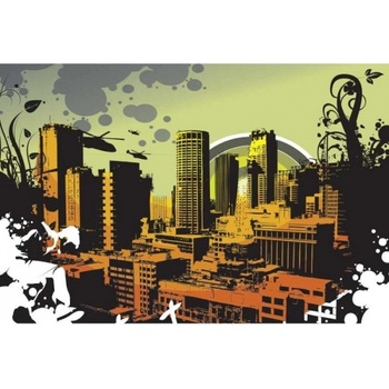 DIMEX ART s. r. o Флизелинов фототапет рисуване на град 375 x 250 см
