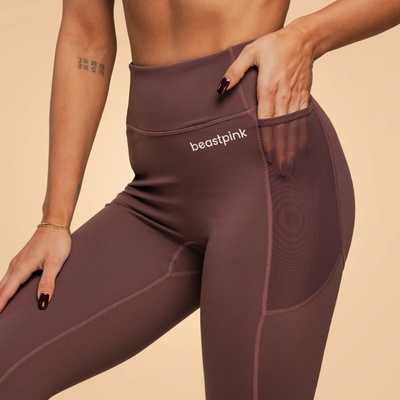 GymBeam Dámske legíny Breeze Mulberry BeastPink