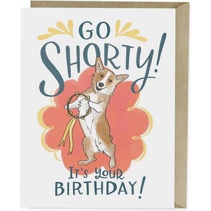 Em & Friends Картичка за рожден ден Corgy Dog Go Shorty It's Your Birthday, A6