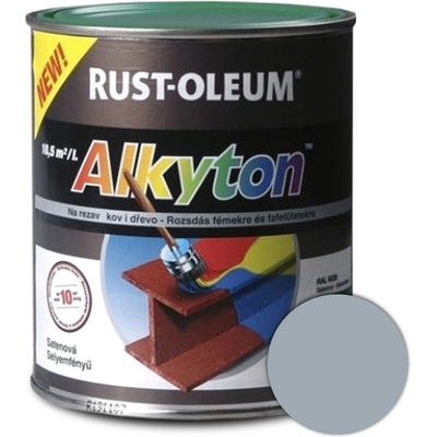 Rust Oleum Alkyton Saténová šedá svetlá R7001 750ml