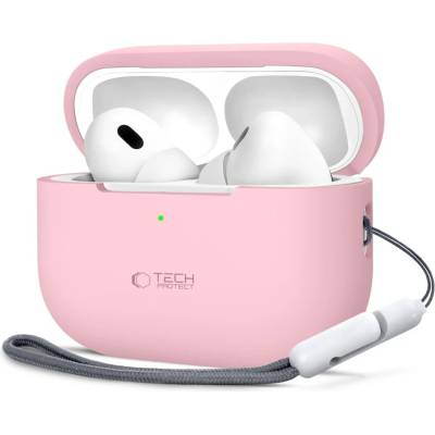 Tech-protect силиконов калъф за Apple AirPods Pro 1/2 dusty pink (5906302313709)