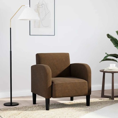 vidaXL 4100534 Rozkládací s područkami hnědé 54 cm umělá kůže