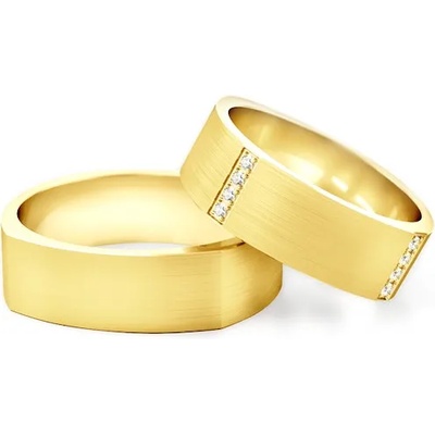 SAVICKI Сватбени халки: златни, плоски. 6.2 мм