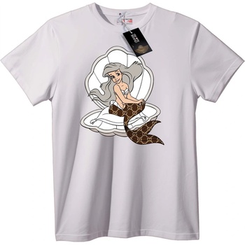 NOONEBRAND Тениска Русалка в Черупка - S, White
