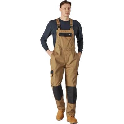 Dickies Everyday montérkové nohavice na traky hnedá/čierna