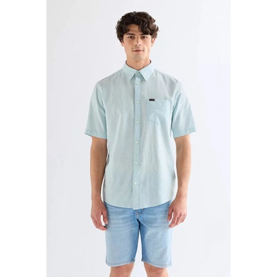 Wrangler pánská lehká košel'a regular jedno vrecko 112378046 bledomodrá