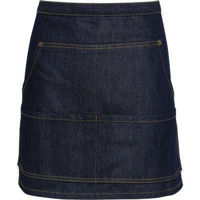 Premier Workwear Pracovná džínsová zástera PR125 Indigo Denim 79 x 39,5 cm