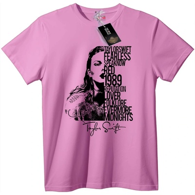 NOONEBRAND Тениска Taylor Swift Albums - S, Black