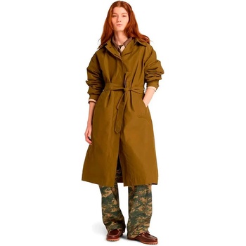 Timberland Палто Timberland Water Repellent Long Mac coat - Brown (Dark Olive)