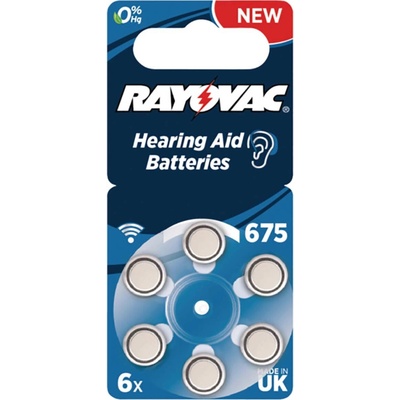 Rayovac Acoustic Special typ 675 PR44 do načúvadiel 1,45 V 6 ks 4600-6