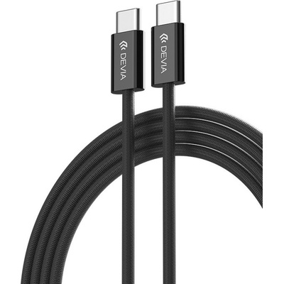 Devia EC325 USB-C - USB-C, 60W, 3A, 1m, černý
