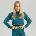 GymBeam STRIX Дамска блуза с висока яка Essential Deep Teal S