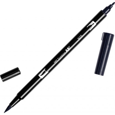 Oboustranný štětcový fix Tombow ABT DUAL - černá Barva: N15 - Black