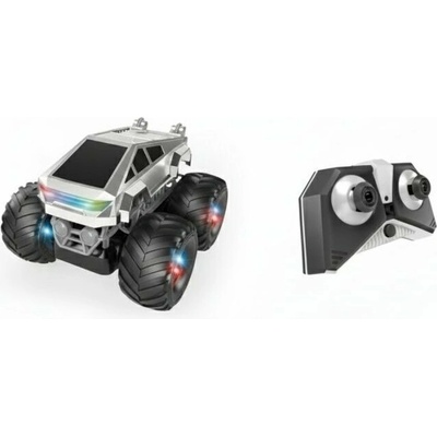 Mamido MT1434 Stunt Truck Terénní auto světly a hudbou stříbrné RTR