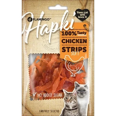 Flamingo Chick`n Snack Soft Strips - Вкусно лакомство за котки, меки ленти с пилешко месо и морски дарове, 85 гр
