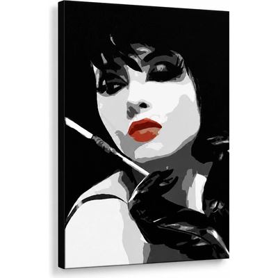 Ručne maľovaný POP Art obraz Pop woman - 50x70 cm