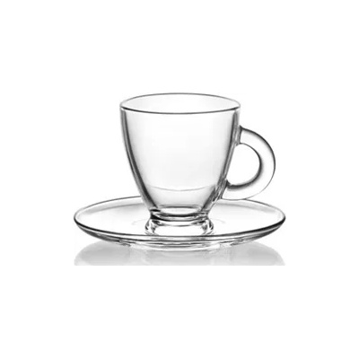ArtCraft Glassware Art-ROMA S3-К-кт чаша за дълго кафе с чинийка 155сс-6бр НЕ Е НАЛИЧНА! ! ! (0159180)