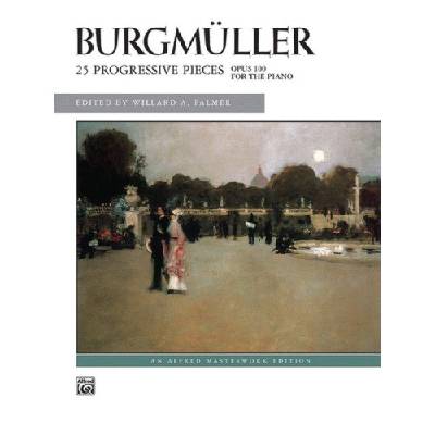 Friedrich burgmüller: 25 progressive pieces, op. 100 (noty na klavír)