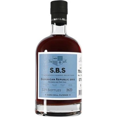 S.B.S. Dominican Republic 2012 Bourbon and Port Cask 57% 0,7 l (holá láhev)